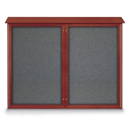 United Visual Products Open Faced Easy Tack Board, 48"x36", White Fabric/Gold UV9001AEZ-WHITE-GOLD